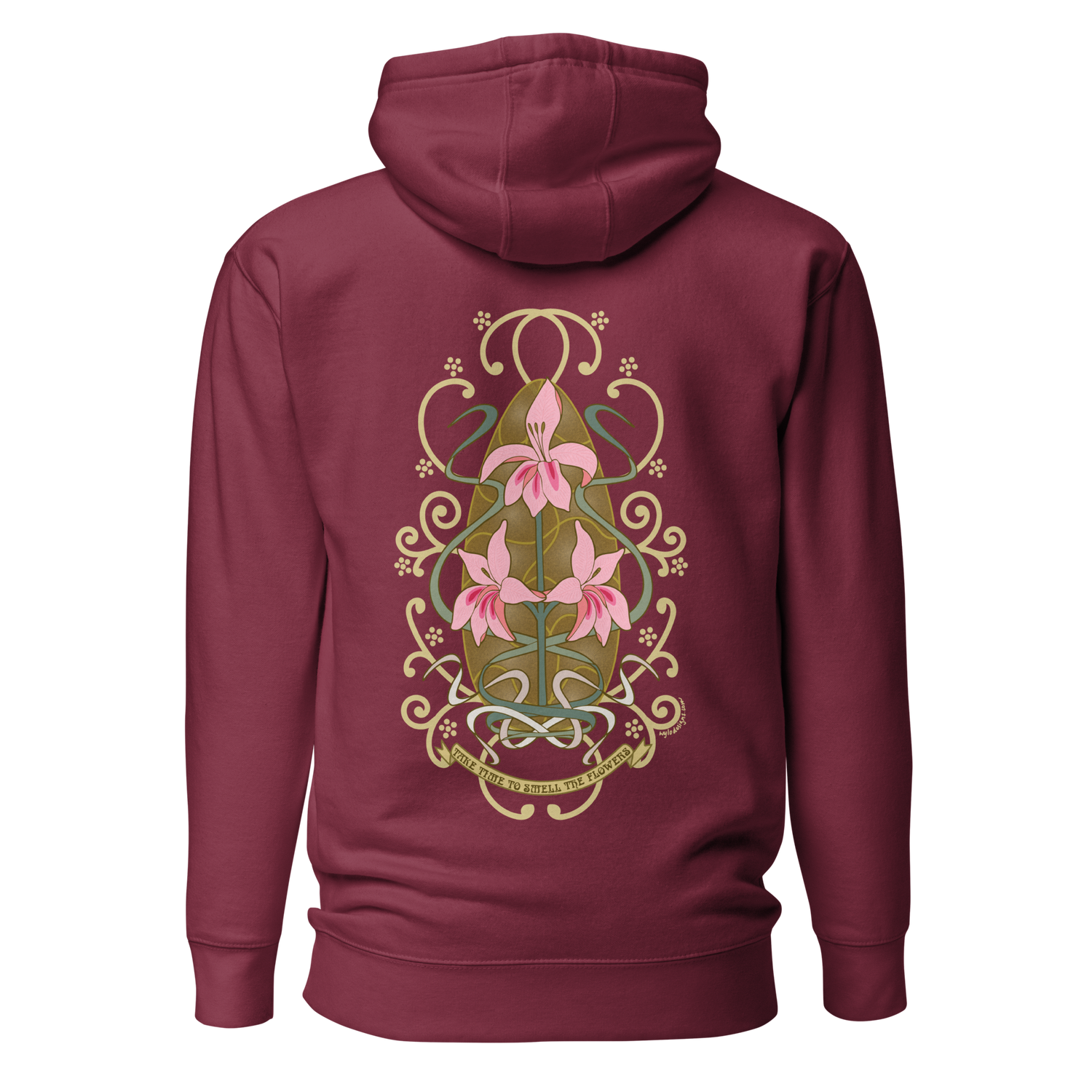 Robinetta Art Hoodie maroon