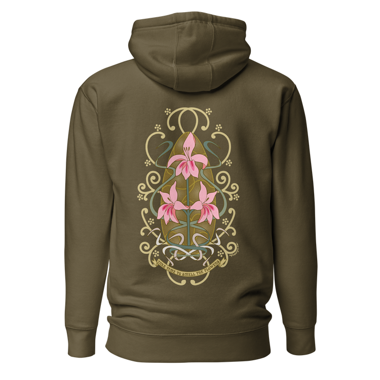 Robinetta Art Hoodie military green