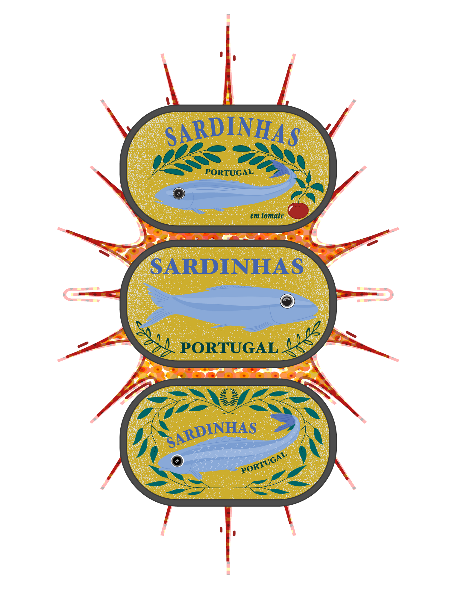 Three decorative signs with &