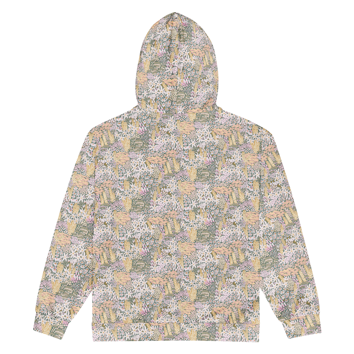 Shroomie Wild Flower Hoodie - Colourful Custom All-Over-Print (AOP) Design - Wylodesigns