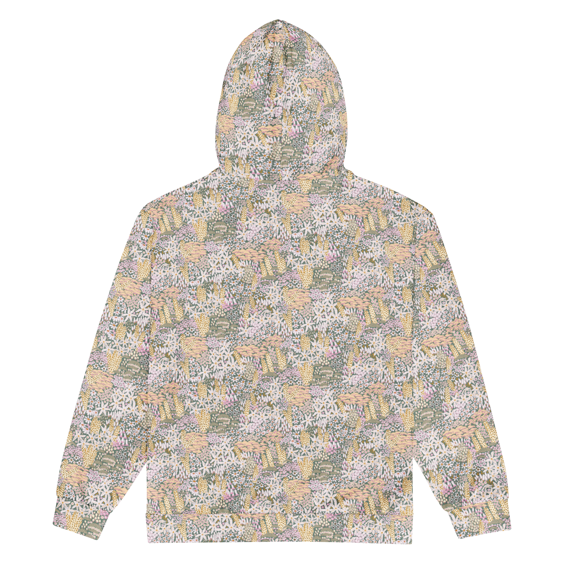 Shroomie Wild Flower Hoodie - Colourful Custom All-Over-Print (AOP) Design - Wylodesigns