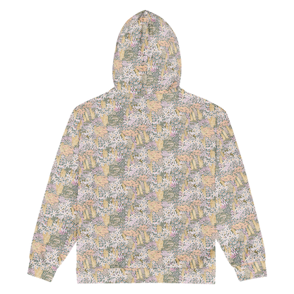 Shroomie Wild Flower Hoodie - Colourful Custom All-Over-Print (AOP) Design - Wylodesigns