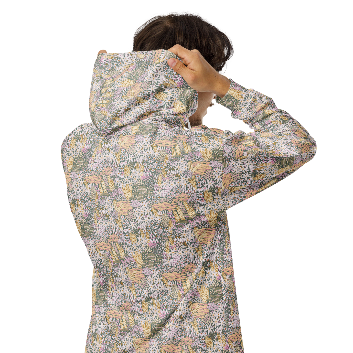 Shroomie Wild Flower Hoodie - Colourful Custom All-Over-Print (AOP) Design - Wylodesigns