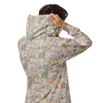 Shroomie Wild Flower Hoodie - Colourful Custom All-Over-Print (AOP) Design - Wylodesigns