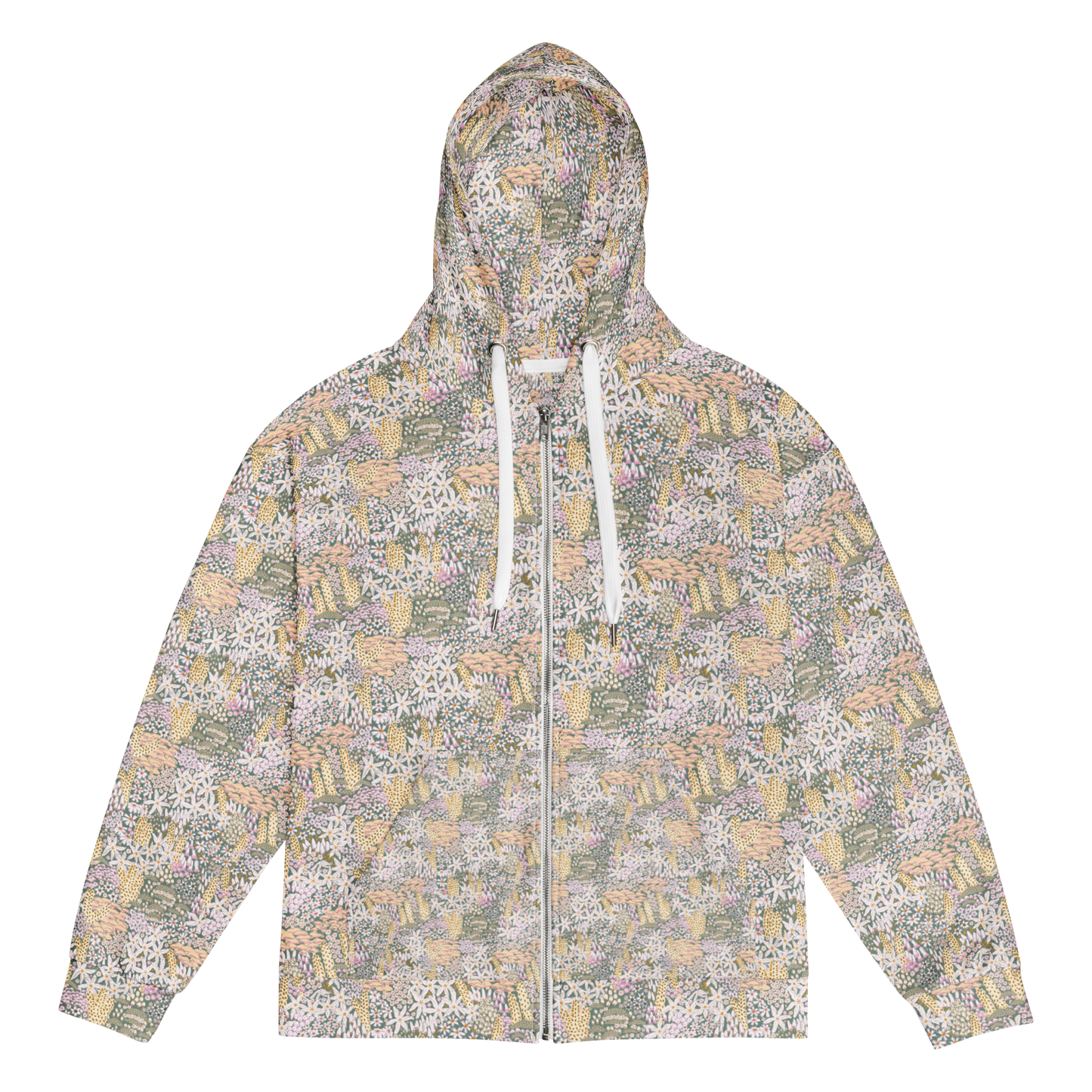 Shroomie Wild Flower Hoodie - Colourful Custom All-Over-Print (AOP) Design - Wylodesigns