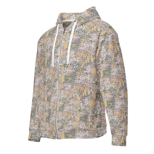 Shroomie Wild Flower Hoodie - Colourful Custom All-Over-Print (AOP) Design - Wylodesigns