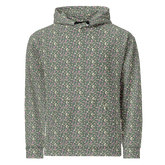 Tossed Fungi Floral Pattern Hoodie