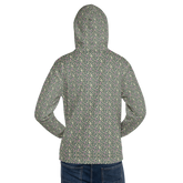 Tossed Fungi Floral Pattern Hoodie