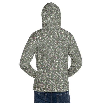 Tossed Fungi Floral Pattern Hoodie