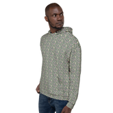 Tossed Fungi Floral Pattern Hoodie
