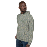 wildflower meadow floral pattern hoodie