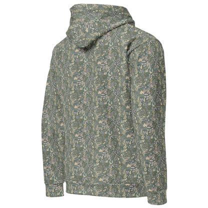 wildflower meadow floral pattern hoodie