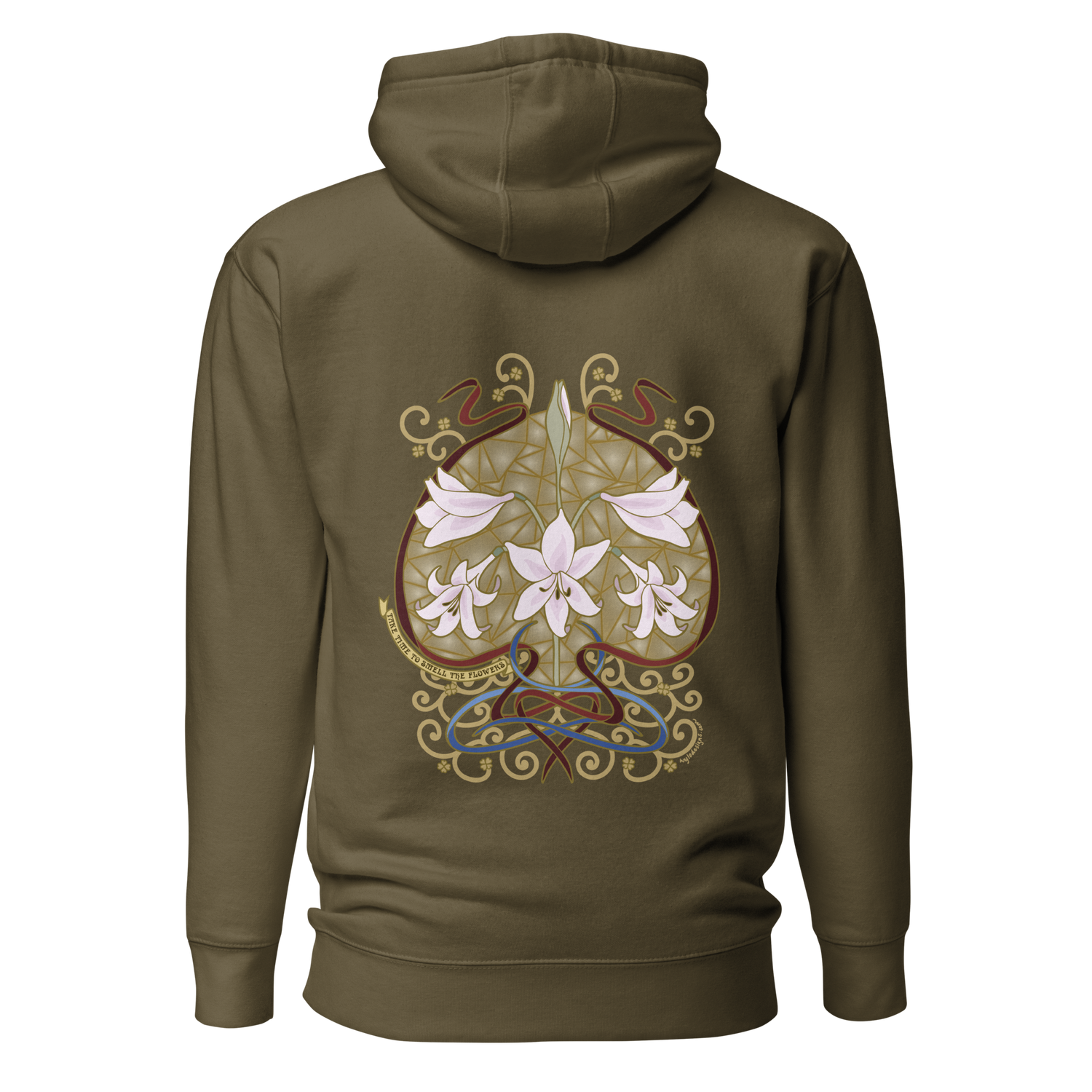 Belladonna Art Hoodie military green