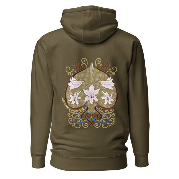 Belladonna Art Hoodie military green