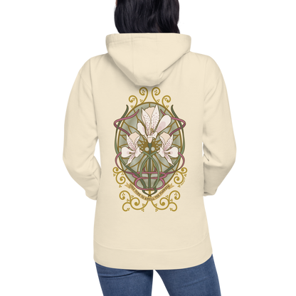 Alstroemeria Hoodie - Art Nouveau Vibe for Every Occasion