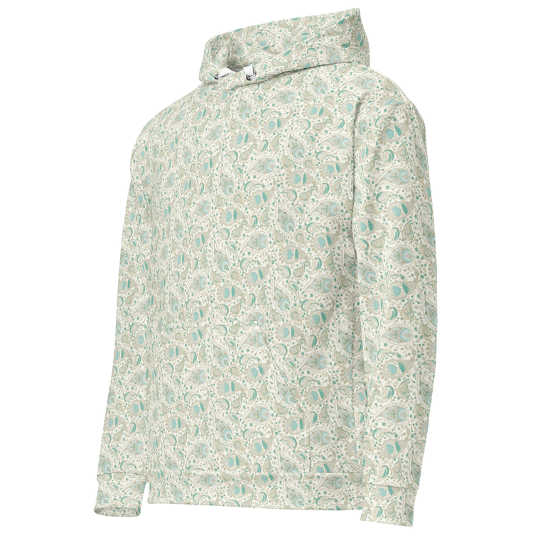 Paisley Field Winter Hoodie Unisex Comfort and Style