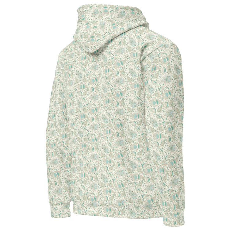 Paisley Field Winter Hoodie Unisex Comfort and Style