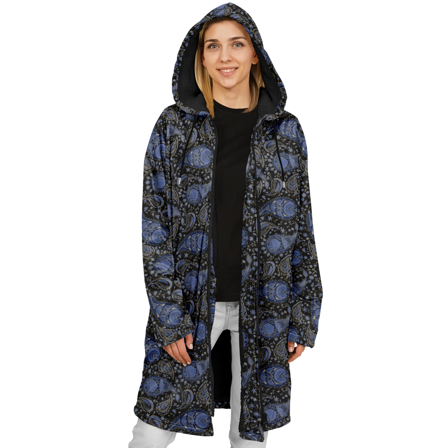 Paisley Field Zipper Cloak