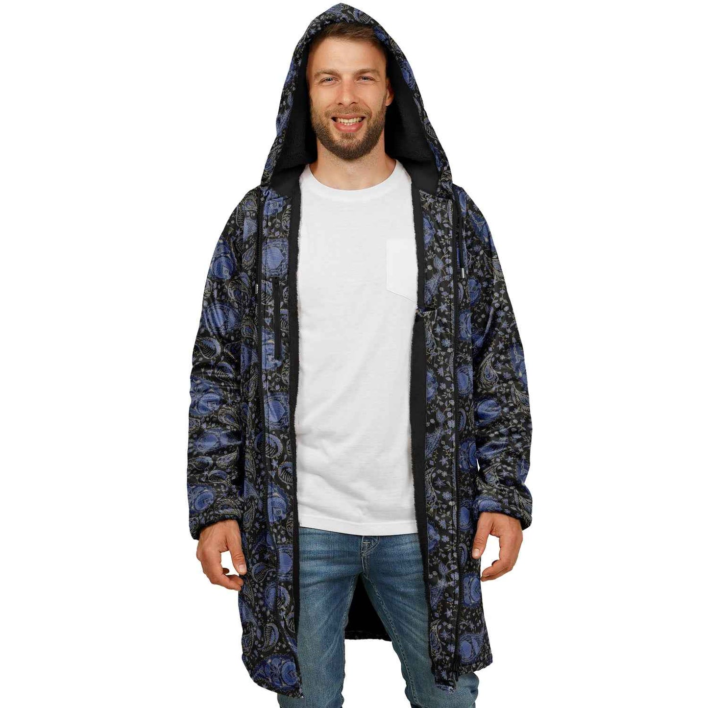 Paisley Field Zipper Cloak