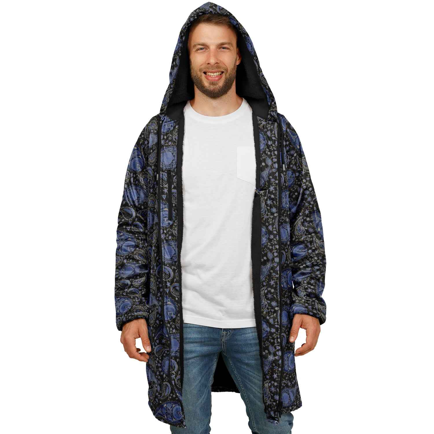 Paisley Field Zipper Cloak