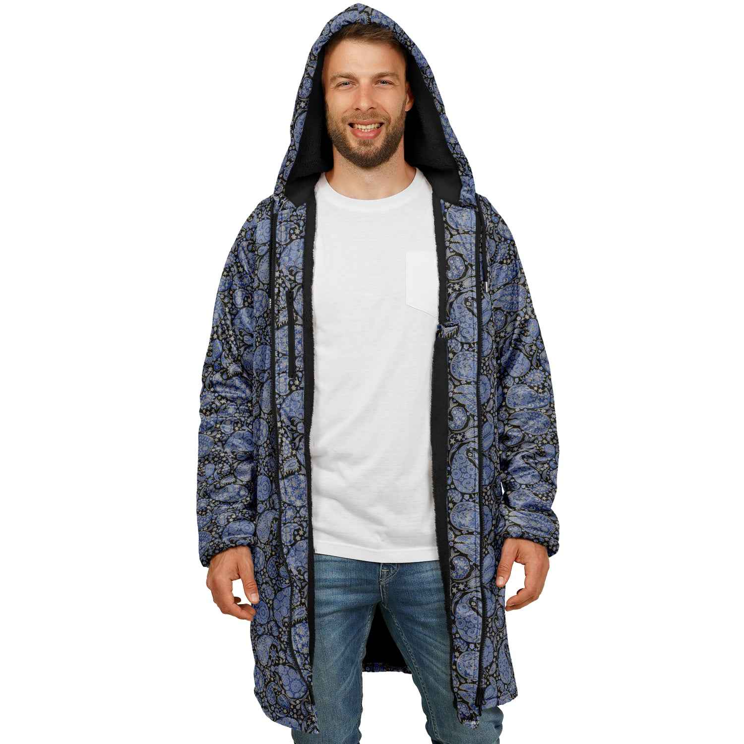 Paisley Rain Zip Coat Paisley Rain Cloak  Stylish 