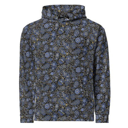 Paisley Pattern Hoodie  Storm Luxe Unisex Floral Sweatshirt