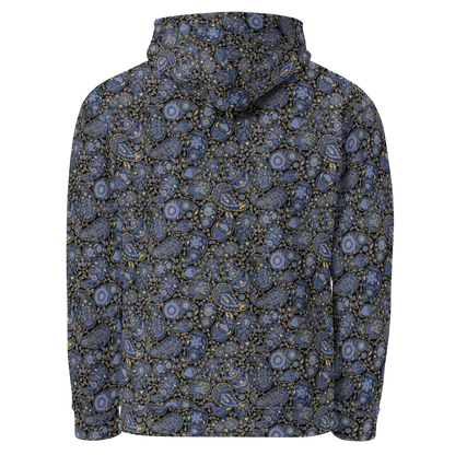 Paisley Pattern Hoodie  Storm Luxe Unisex Floral Sweatshirt