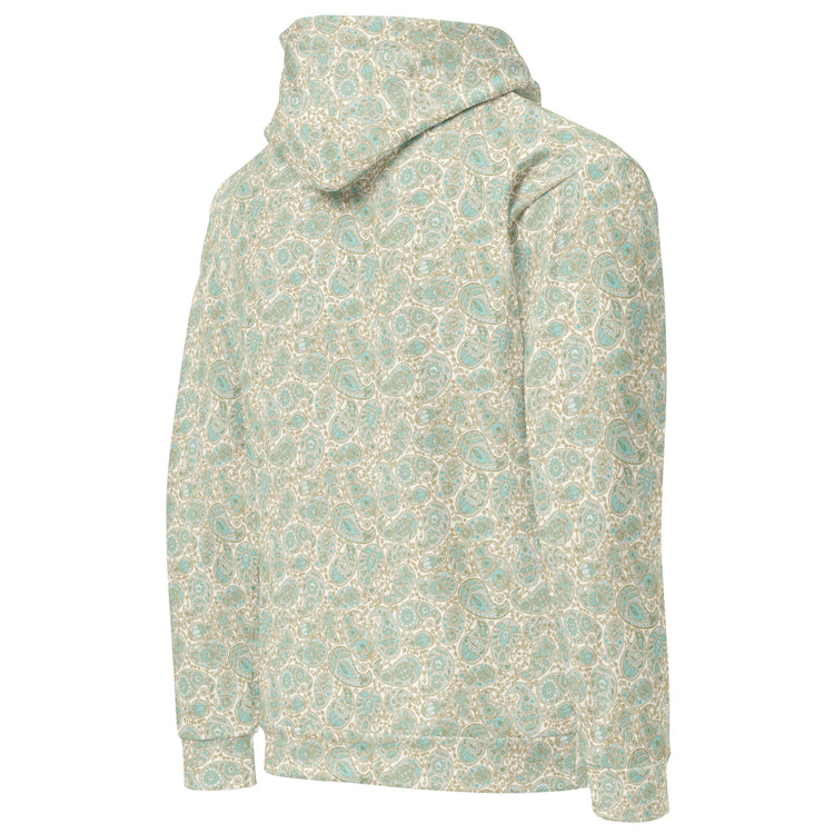Paisley Storm Moss Hoodie – Premium Comfort & Timeless Style