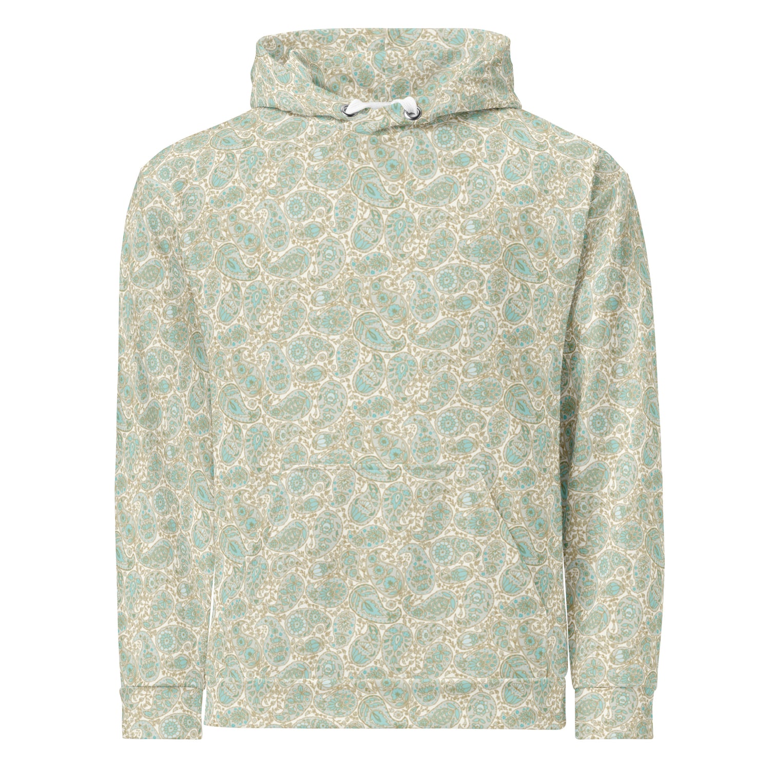 Paisley Storm Moss Hoodie – Premium Comfort & Timeless Style