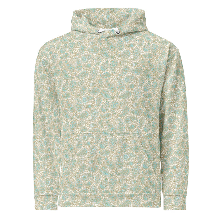 Paisley Storm Moss Hoodie – Premium Comfort & Timeless Style