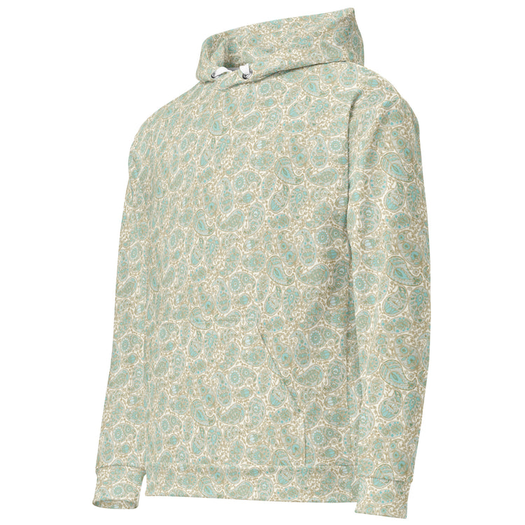 Paisley Storm Moss Hoodie – Premium Comfort & Timeless Style