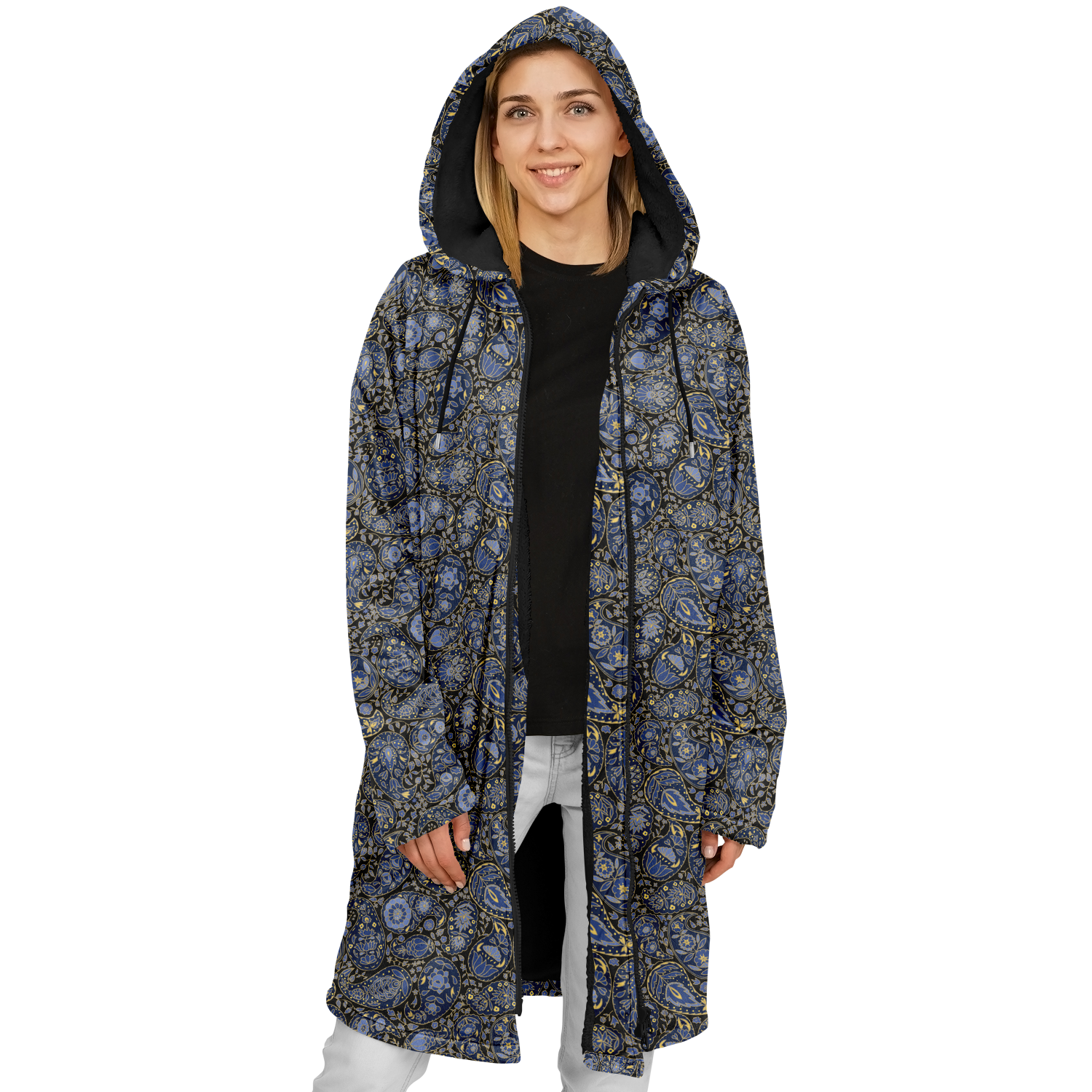 paisley storm zipper cloak