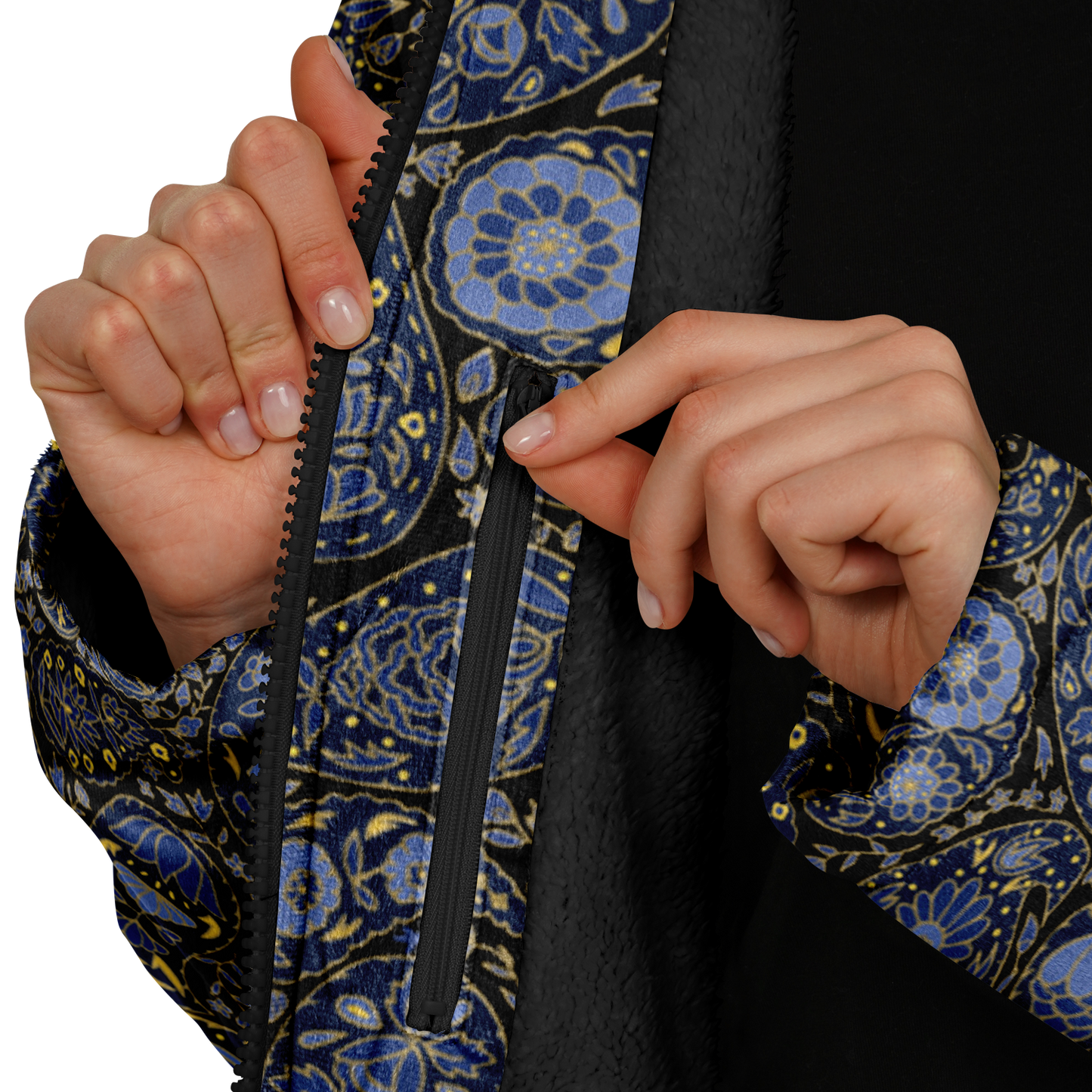 paisley storm zipper cloak