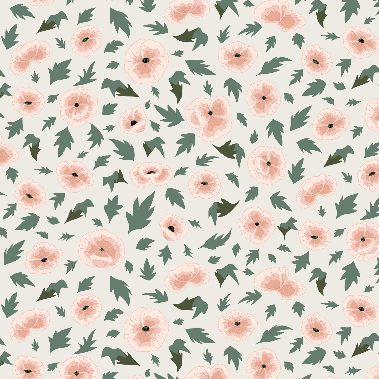 popping poppies pattern
