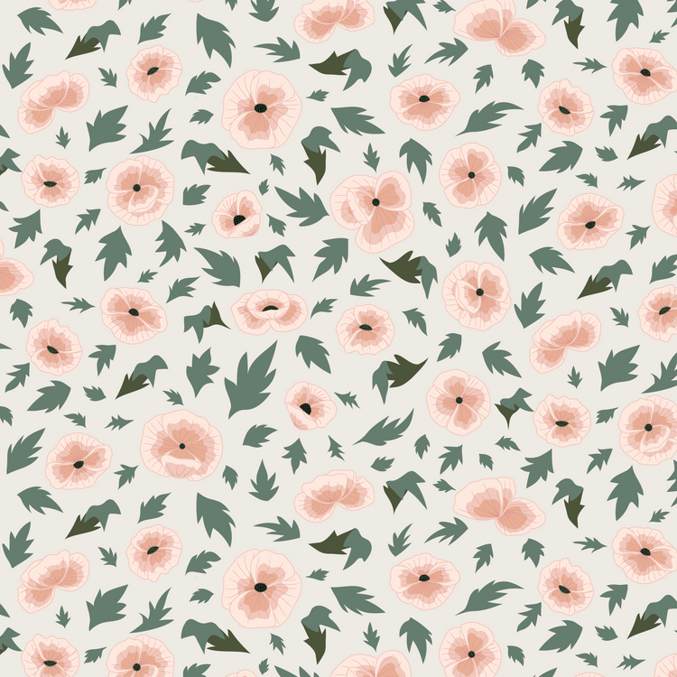 popping poppies pattern