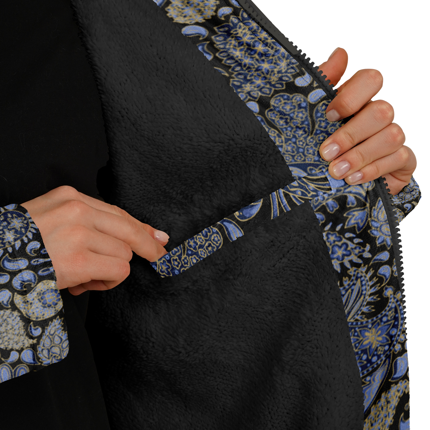 Paisley Zipper Cloak