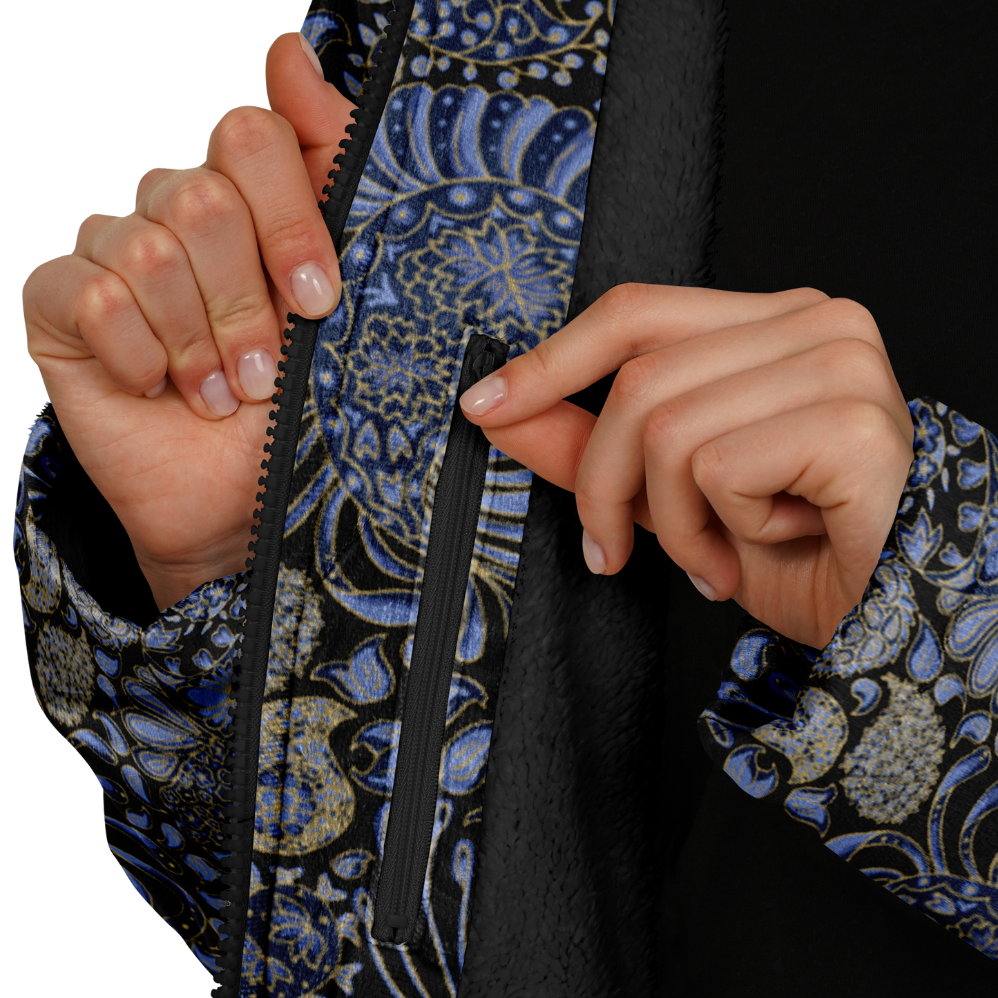 Paisley Zipper Cloak