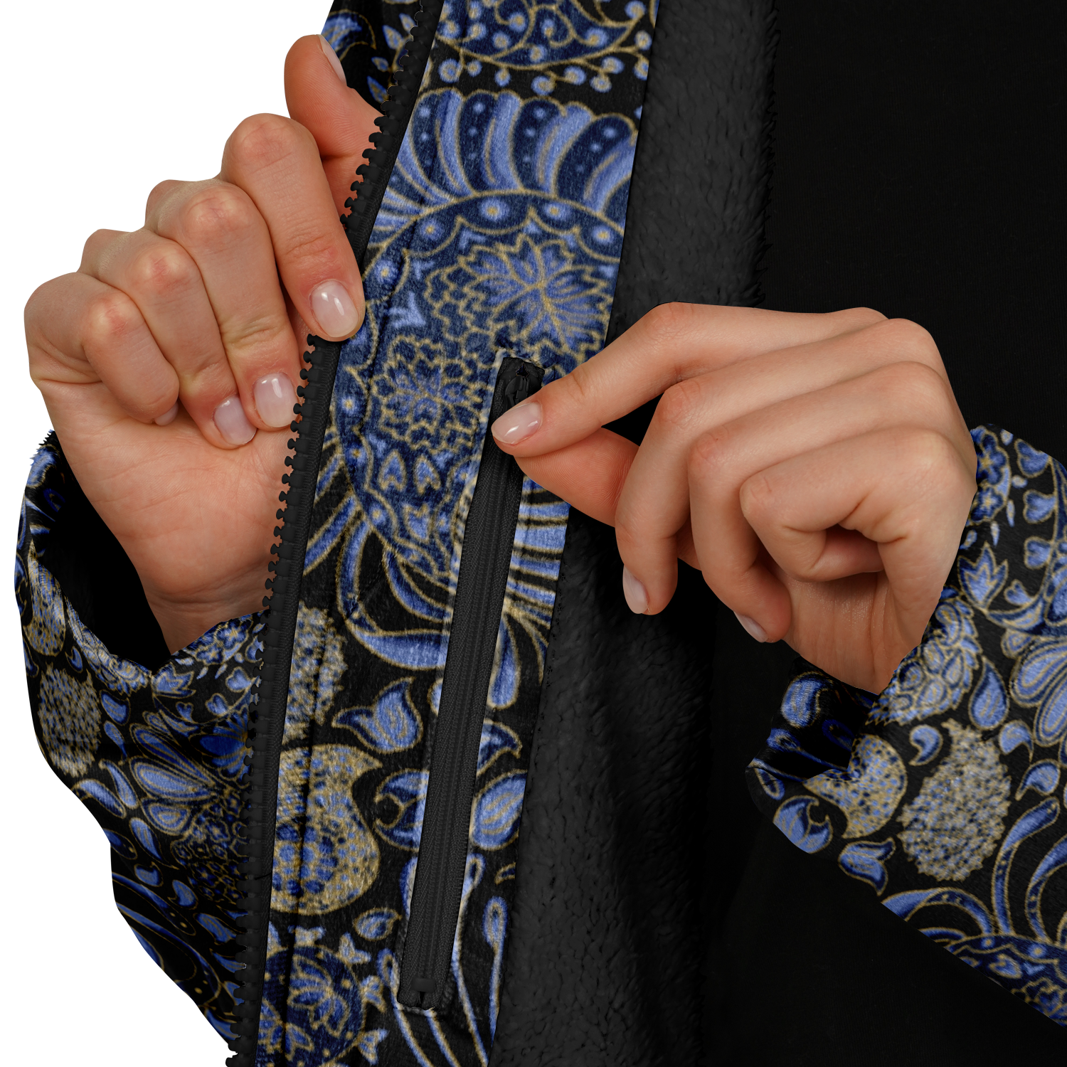 Paisley Zipper Cloak